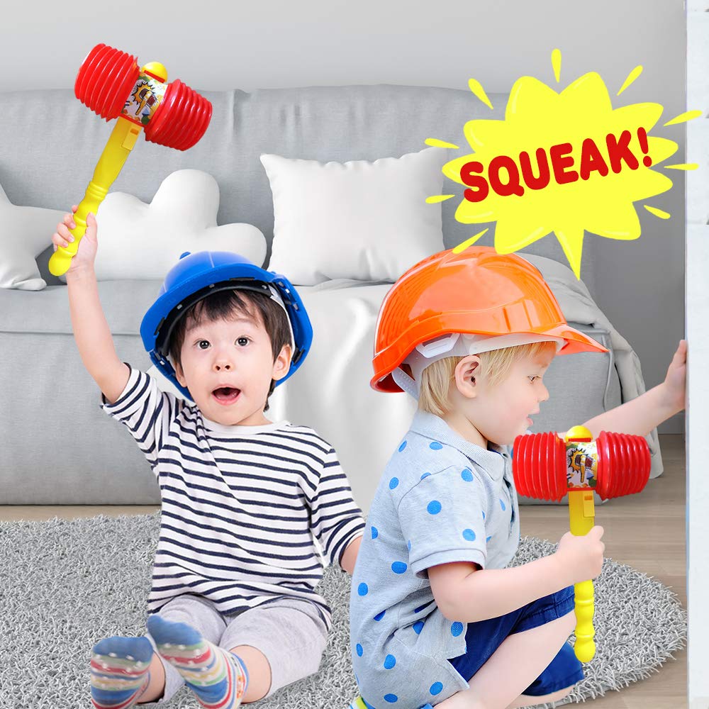 ArtCreativity Giant Squeaky Hammer for Kids - Jumbo 14 Inch Squeaking Toy, Perfect for Clown, Carnival & Circus Party Favors - Fun Gift for Boys