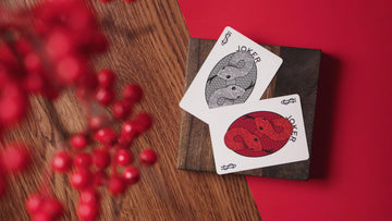 Bicycle Chinese Zodiac Snake Playing Cards, Chinese New Year Edition, Red and Gold Card Deck