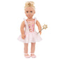 Our Generation - 18-inch Sugar Plum Fairy Doll - Lifelike Blue Eyes & Long Blonde Hair - Pink Ballet Dress, Tiara & Wand Accessories - Pretend Play