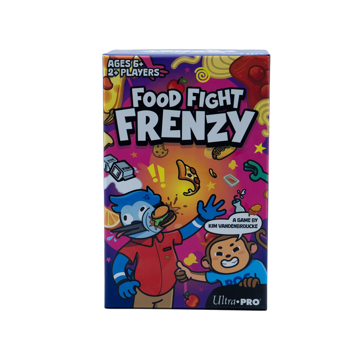 Food Fight Frenzy - Fun & Fast-Paced Family Dice Game Rolls, Pattern Matching, and Dice Game for 2-6 Players, 72 Tiles & 13 Oversized Dice, Family