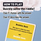 I’m a Poet Rhyming Riddle Game - Funny Word & Guessing Card Game for Teens & Adults, Family Game Night & Party Game, Brain Teaser for 3+ Players Ages