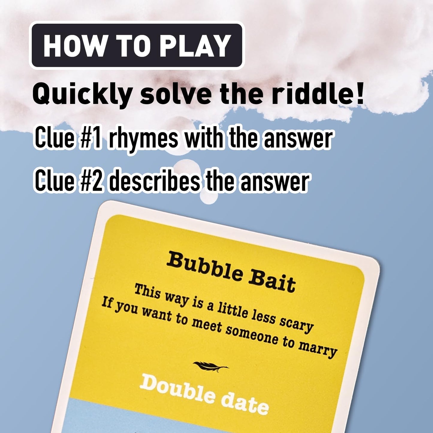 I’m a Poet Rhyming Riddle Game - Funny Word & Guessing Card Game for Teens & Adults, Family Game Night & Party Game, Brain Teaser for 3+ Players Ages