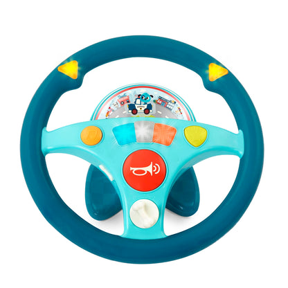 B. toys Steering Wheel Toy, Woofer's Musical Driving Wheel Toy, Activity