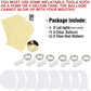 Warm White Led Balloons 6set Light up Balloons Clear Bobo Balloons with String Lights for Party, Birthday, Anniversary, Wedding (Warm White)