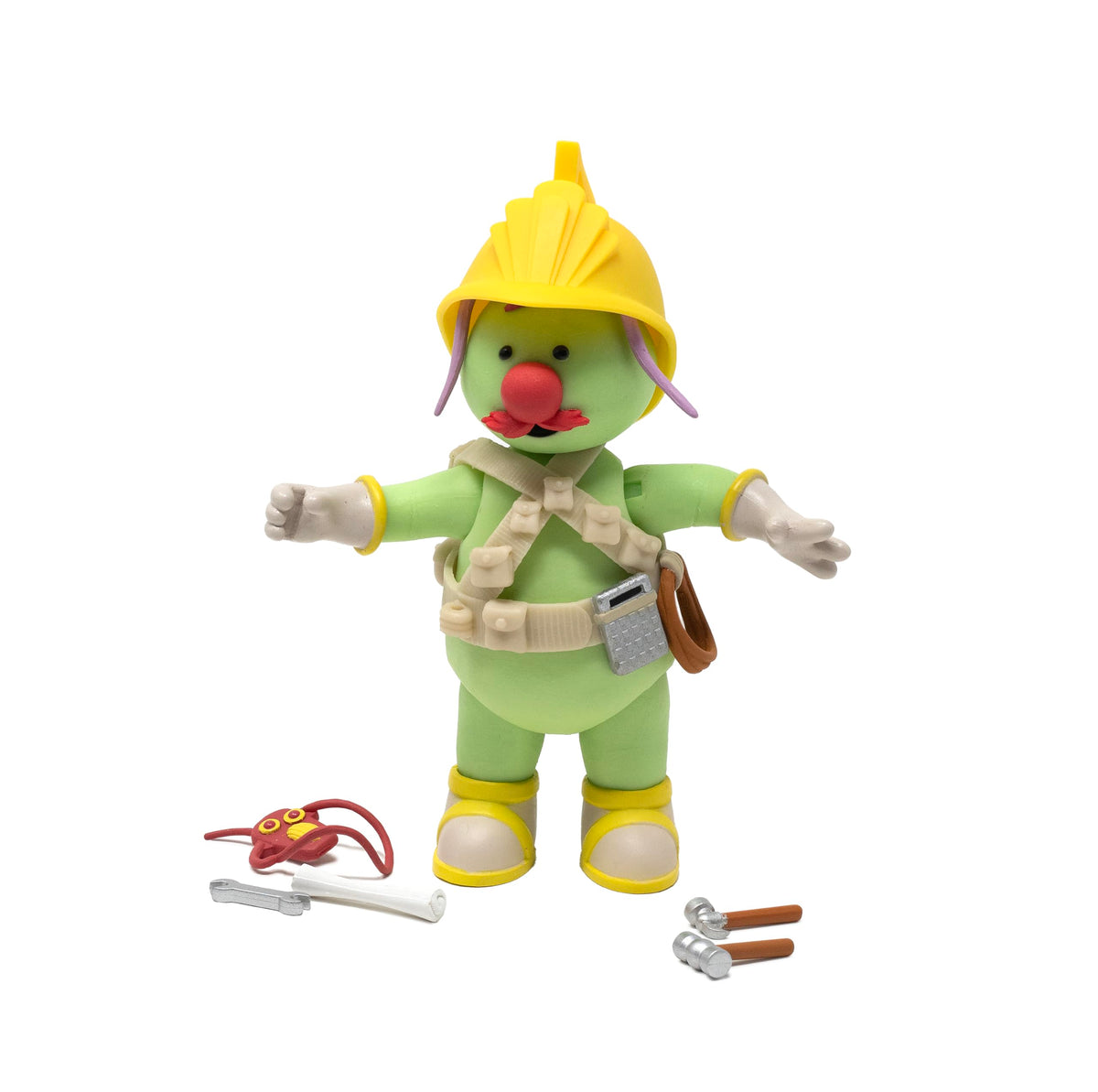 Boss Fight Studio Flange Doozer, Fraggle Rock Collectible Action Figure - Highly Articulated Figurine with Accessories Including Removable Hard Hat