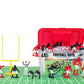 Kaskey Kids Football Guys, Red White vs. Navy White, 30 Pieces in Each Set, Includes 2 Teams, Accessories, and Travel Storage Case, Nostalgic Sports