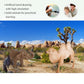 Volnau Safari Animal Figurines Toys 7PCS Asia Figures for Toddlers Kids Christmas Decoration Gift Preschool Educational Zoo Pack Elephant Camel Panda