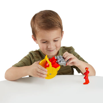 DC Super Friends Fisher-Price Imaginext, Head Shifters The Flash Figure & Speed Force Cycle Transforming Vehicle for Pretend Play