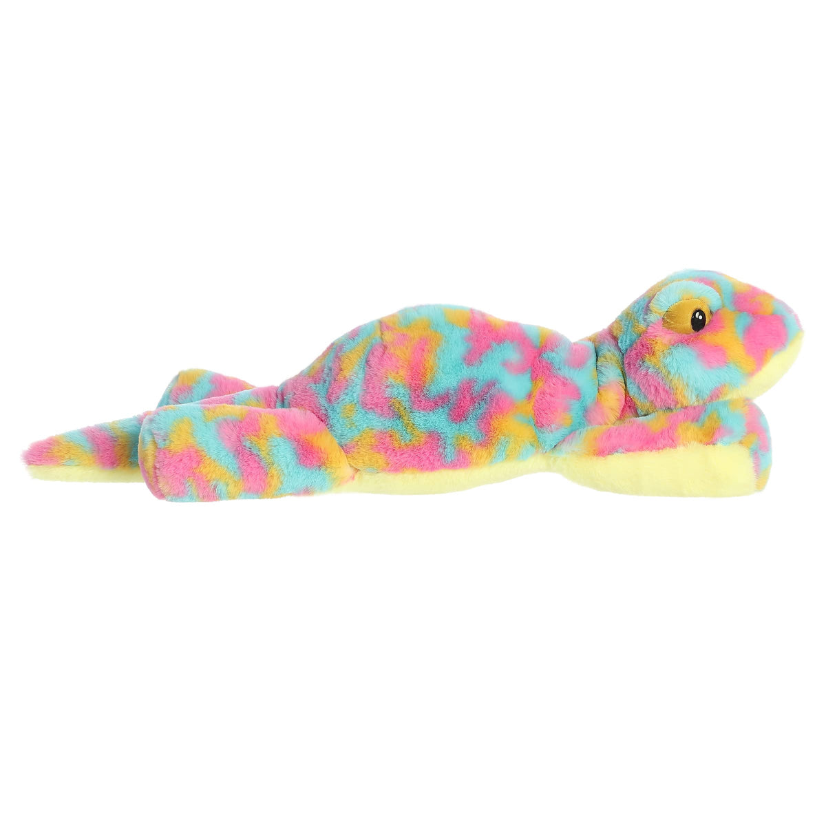 Aurora® Laid-Back Snoozles™ Gecko Stuffed Animal - Cuddly Comfort - Imaginative Playtime - Blue 19 Inches