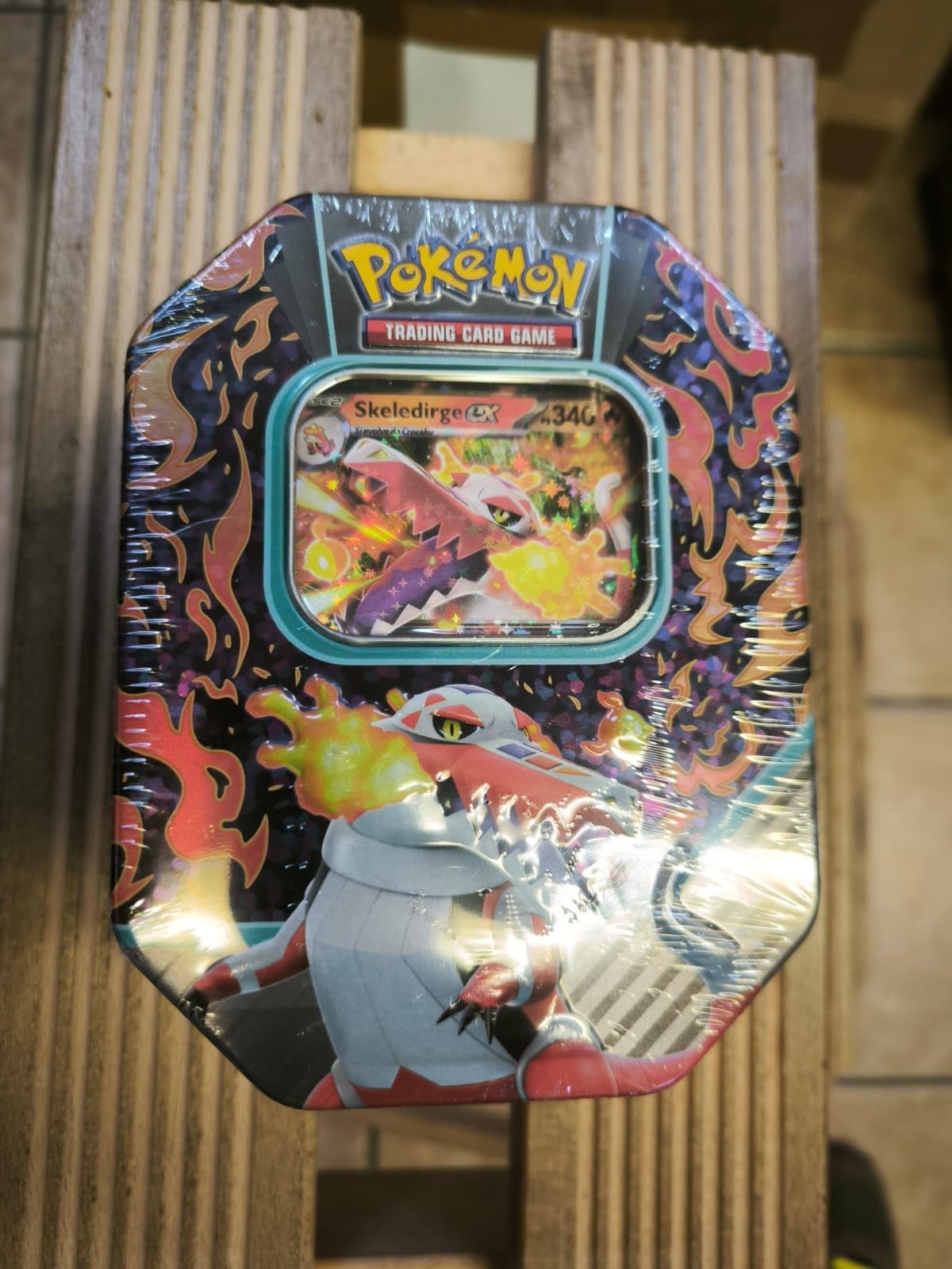 Pokemon TCG: Paldea Partners Skeledirge EX Tin