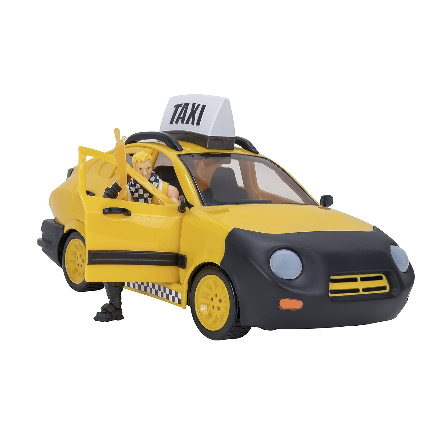 FORTNITE Joy Ride Taxi Vehicle, Vehicle with 4-inch Articulated Cabbie Figure