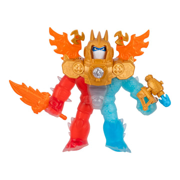 Heroes of Goo Jit Zu Goo-Tron Supreme Superhero Toys, Combines The Power of Blazagon, Pantaro & Thrash in 1 Ultimate Hero, 3 Different Goo Fillings