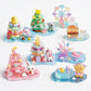 Crystal Stacked 3D Building Stickers, 8 Sets DIY Puffy Resin Decorative Stickers for Kids, Layered Kawaii Miniature Scene Craft Kit for Desktop