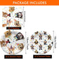 40PCS Dog Birthday Party Supplies Puppy Party Decorations Dog Party Plates and Napkins Disposable Party Tableware Set for Doggy Kids Dog Party