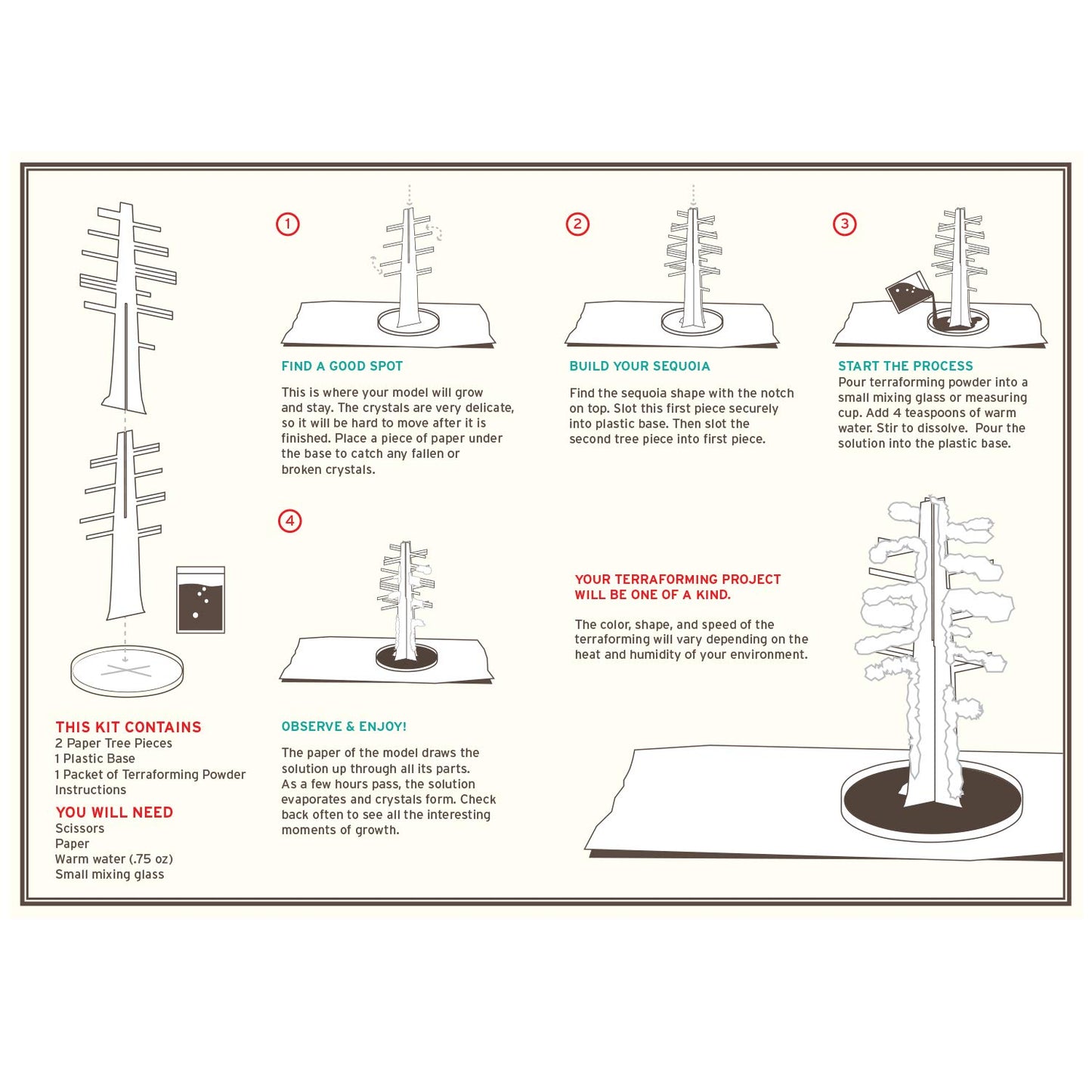 Crystal Growing Giant Sequoia | Copernicus Toys Official Terraformer kit | Grows in Hours | Facts and Instructions