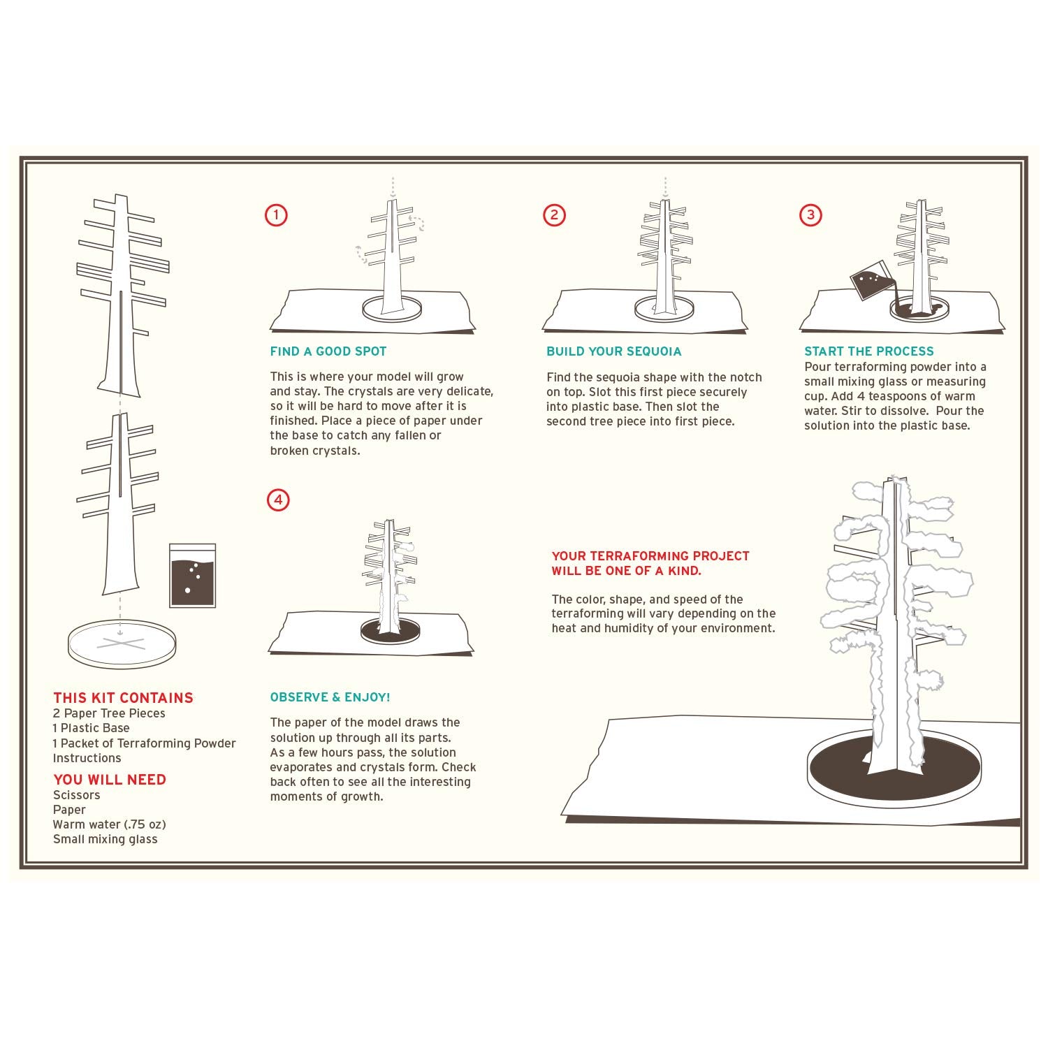 Crystal Growing Giant Sequoia | Copernicus Toys Official Terraformer kit | Grows in Hours | Facts and Instructions