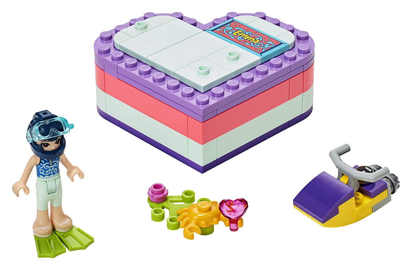 LEGO Friends Emma’s Summer Heart Box 41385 Building Kit, New 2019 (86 Pieces)