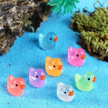 PurYupearl 10Pcs Miniature Animal Figures, Miniature Duck Tiny Animal Figurine Mini Ornament Kits for Present for Home Decoration?Dollhouse
