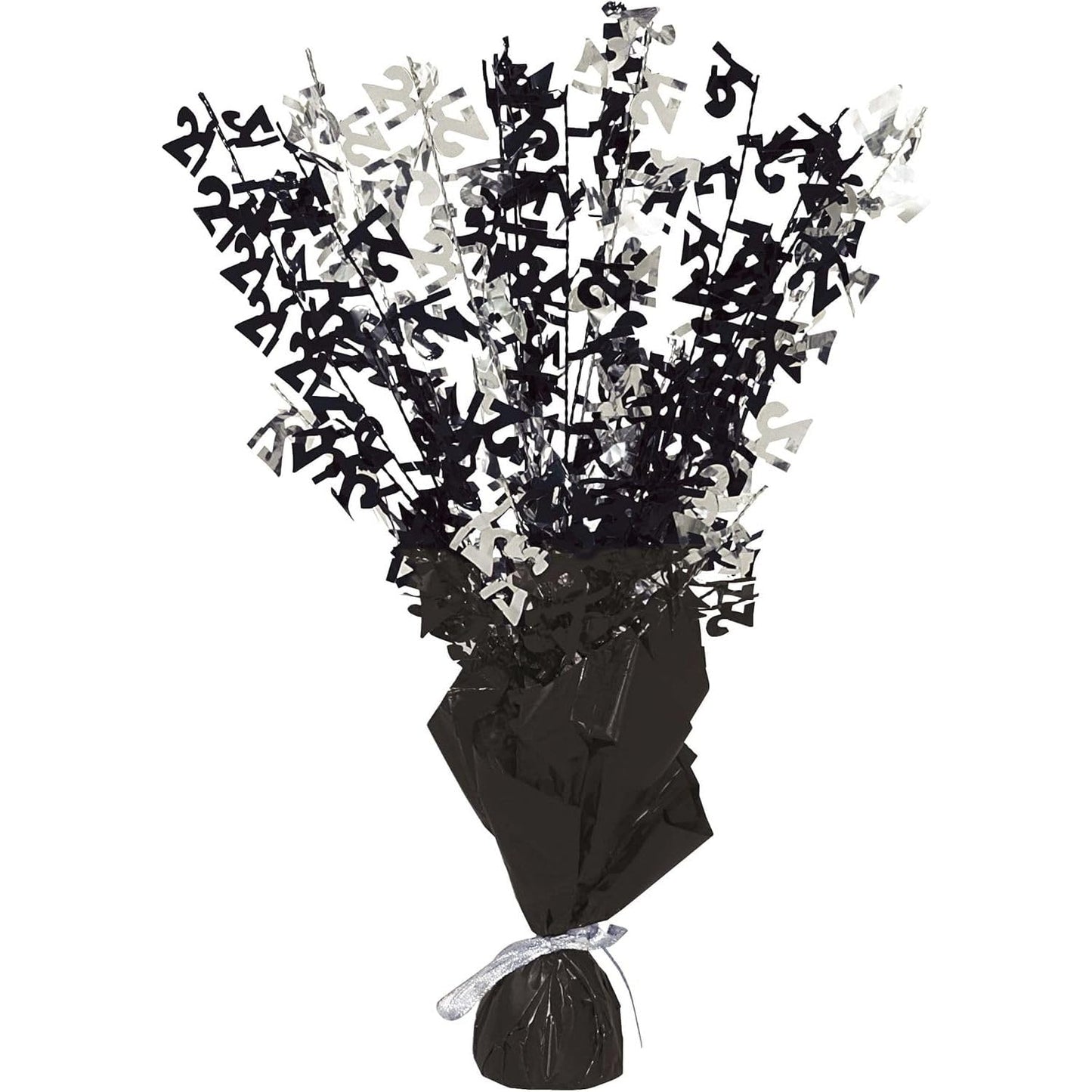 Unique Party 56489 - Glitz Black 21st Birthday Balloon Weight Centrepiece
