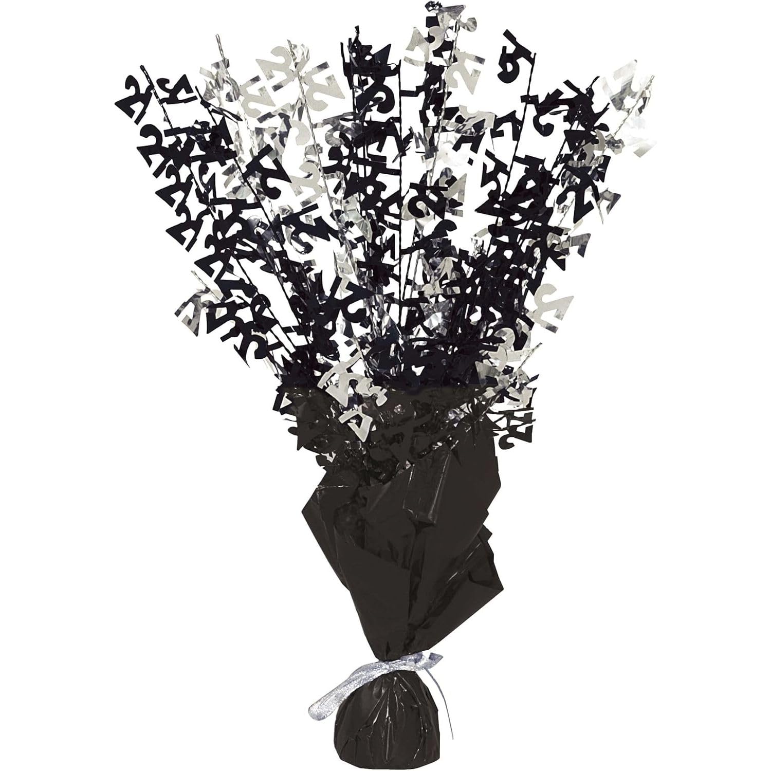 Unique Party 56489 - Glitz Black 21st Birthday Balloon Weight Centrepiece