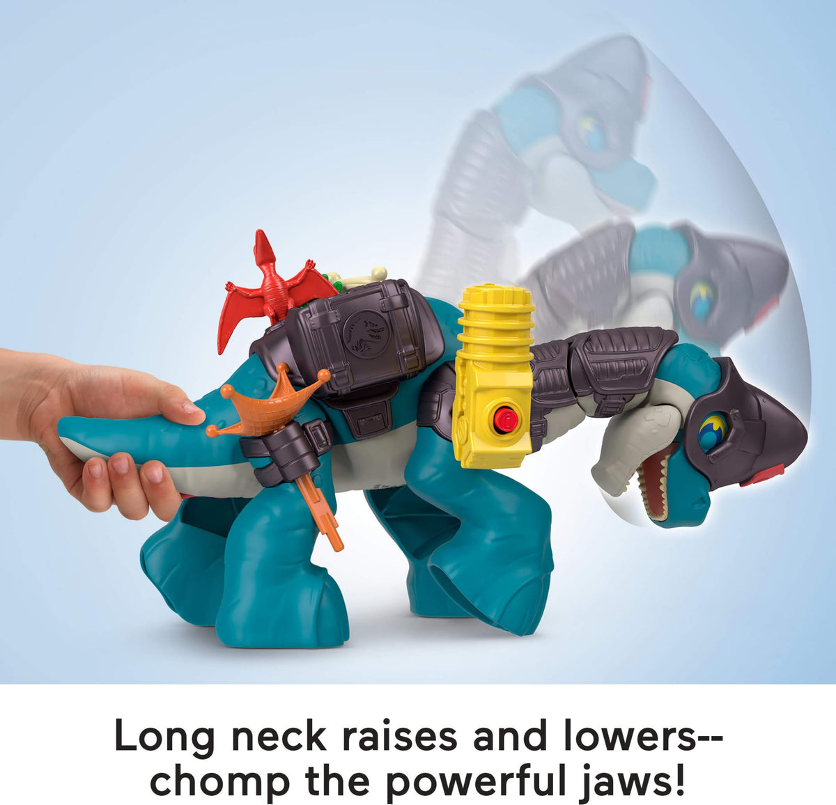 Fisher-Price Imaginext Jurassic World Set with Search and Explore Brachiosaurus with Launcher and Projectiles