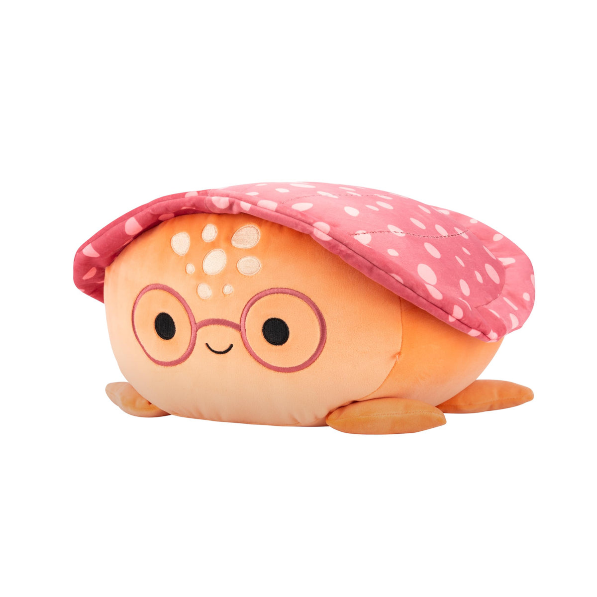 Squishmallows Original 12in Caine The Orange Leatherback Turtle with Glasses - Official Jazwares Plush (Medium-Sized)