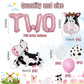 19 PCS Farm Animal Theme Party Balloons, Farm Cow Print Sheep Pig Donkey Mylar Foil Balloons Baby Shower Boy Girl 2nd Birthday Party Decor Supplies