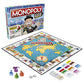 Hasbro Gaming Monopoly World Tour Board Game with Token Stampers and Dry-Erase Gameboard for Family Game Night