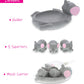 DolliBu Elephant Family Animal Bath Squirters 4 Piece Bath Toy Set, Children Bath Toys for Bathtime & Water Fun, Girls & Boys Floating Rubber Squirt