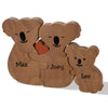 Personalized Family Name Puzzle with 2-5 Names Custom Wooden Panda Puzzle with Names Customized Wooden Puzzle Gifts for Birthday Christmas for Mom Dad