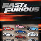 Hot Wheels HVX27 Fast and Furious 10 Car Pack Vehicle Toy Mini Car 3 Years Old and Multi