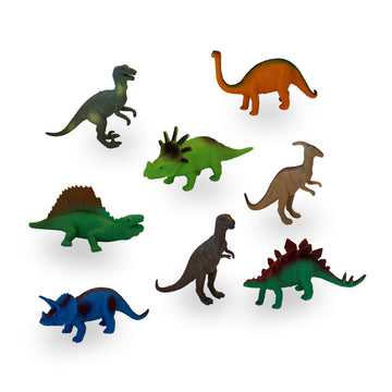 Get Ready Kids Dinosaur Figures Playset - 8 Large Dino Toys for Kids 2-4