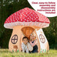 Enchanted Mushroom Play Tent - A World of Adventure for Kids 3+ - Large 61 x 61 x 60 Inch Toddler Tent for Creative Indoor Fun, Non-Slip Play Mat