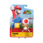 Super Mario 4" Action Figures Red Toad with Question Block