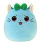 TY Toys Squish a Boo Cat Kirra - 31 CM, Green (2009315)