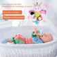 Funsland Baby Stroller Toy and Car Seat Toy for Infant with Teether Hanging Rattle Toys Clip on Stroller Toy Soft Plush Baby Toys for Boys and Girls