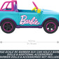 Hot Wheels Barbie RC SUV & Stickers, Can Hold & Store 2 Barbie Dolls & Accessories, Kid-Applied Stickers for Customization