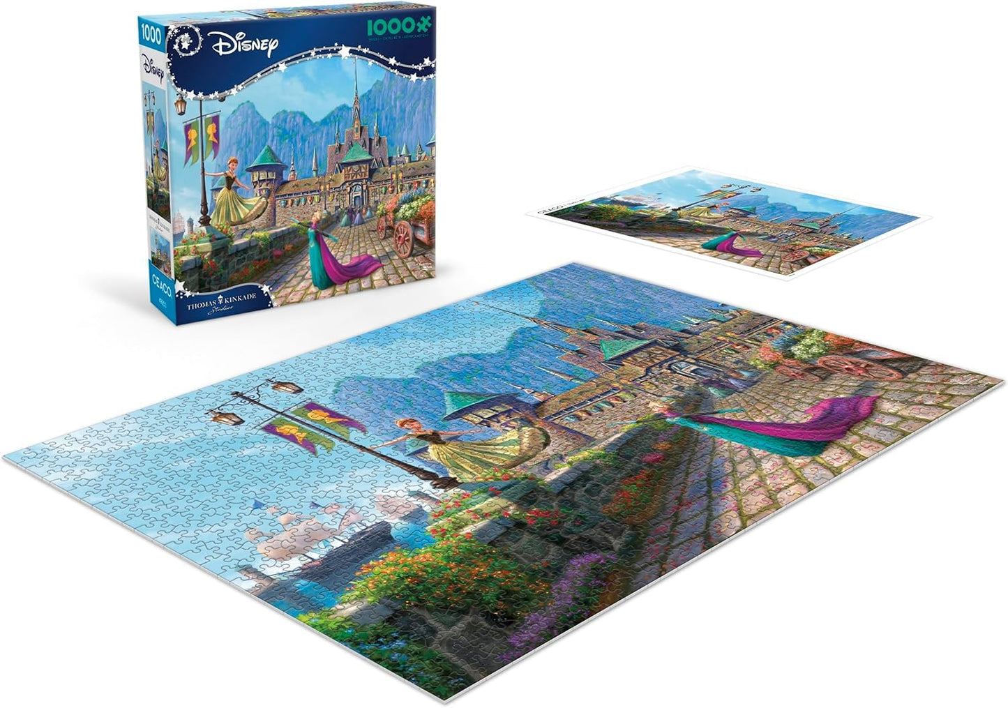 Ceaco - Thomas Kinkade Disney - Frozen Celebration - 1000 Piece Puzzle
