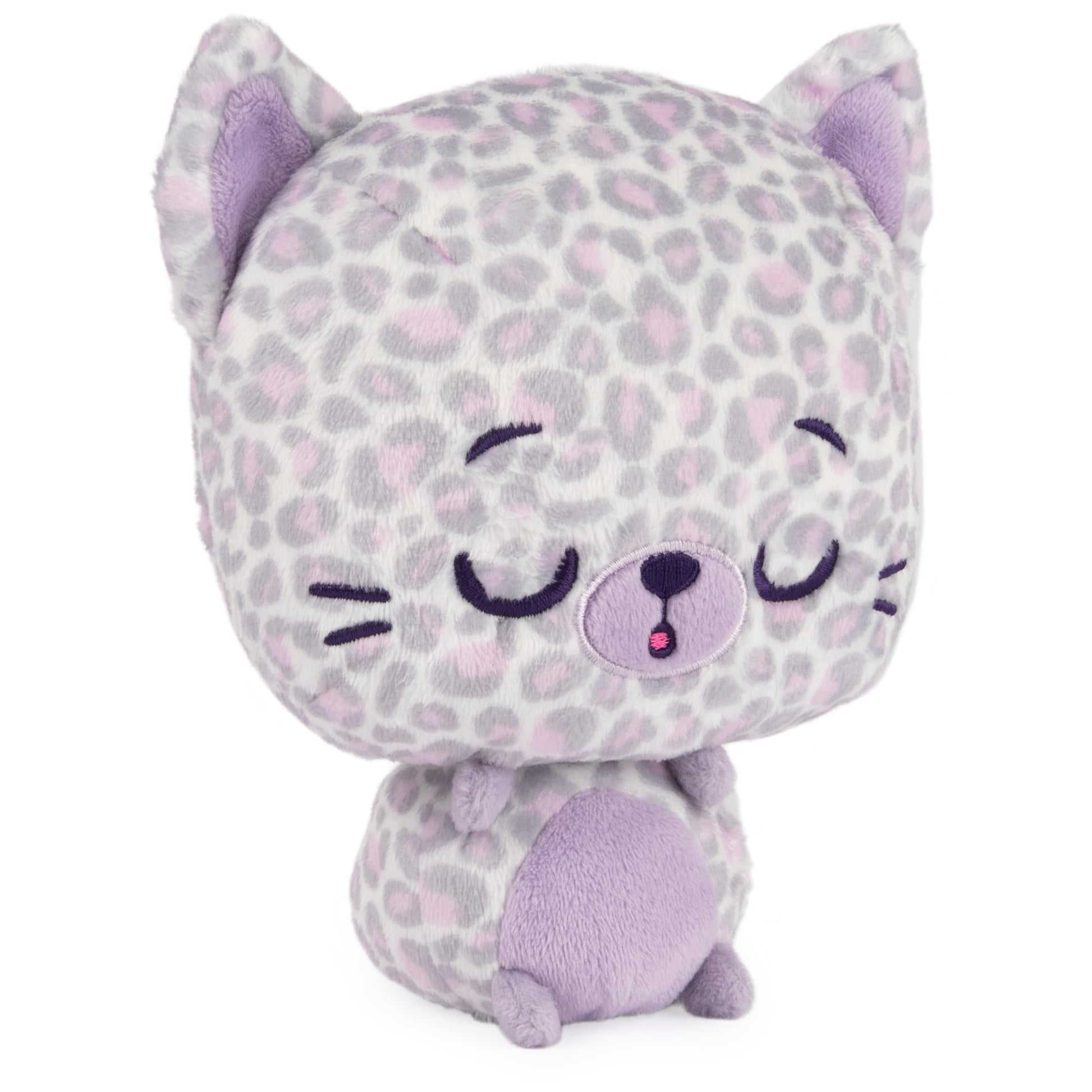 GUND Drops, Gina Spots, Expressive Premium Stuffed Animal Soft Plush Pet, Purple Leopard, 6”