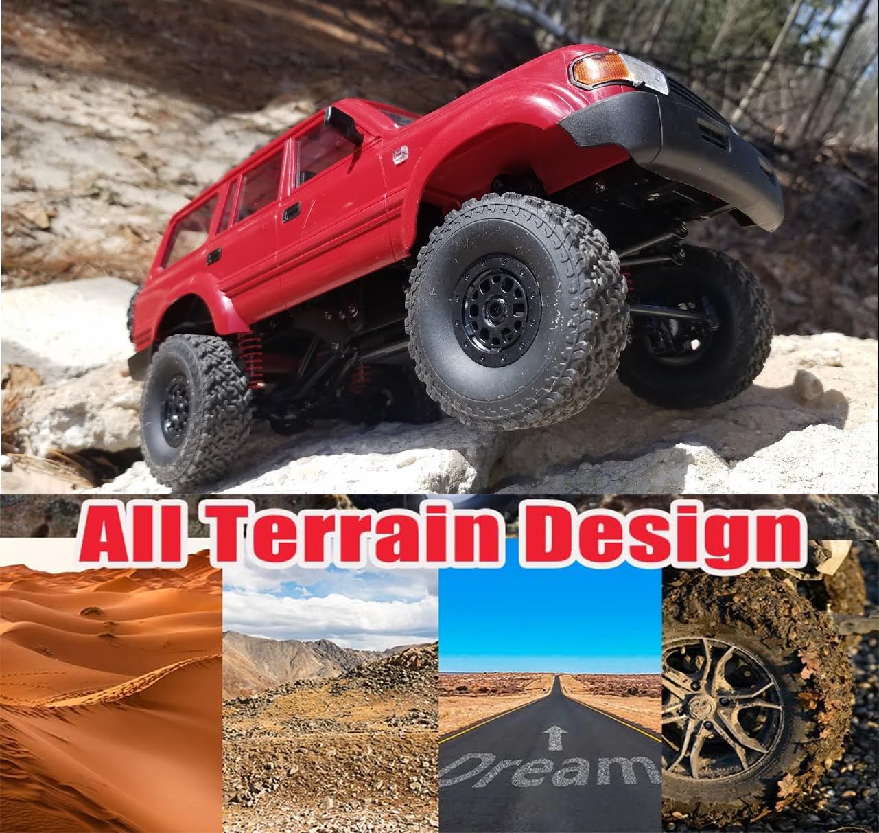 Apawband RC Rock Crawler 4x4 RC Truck WPL C54 1/16 RC Crawler RTR