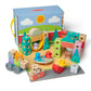 Melissa & Doug Blockables Town Connectable Wooden Building Blocks