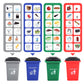 Y.L. DOYMX Garbage Truck Toy, 3 Pack Friction Powered Waste Management Garbage Truck Game with Front Load Dumpster, Back Dump Garbage,4 Trash Bins