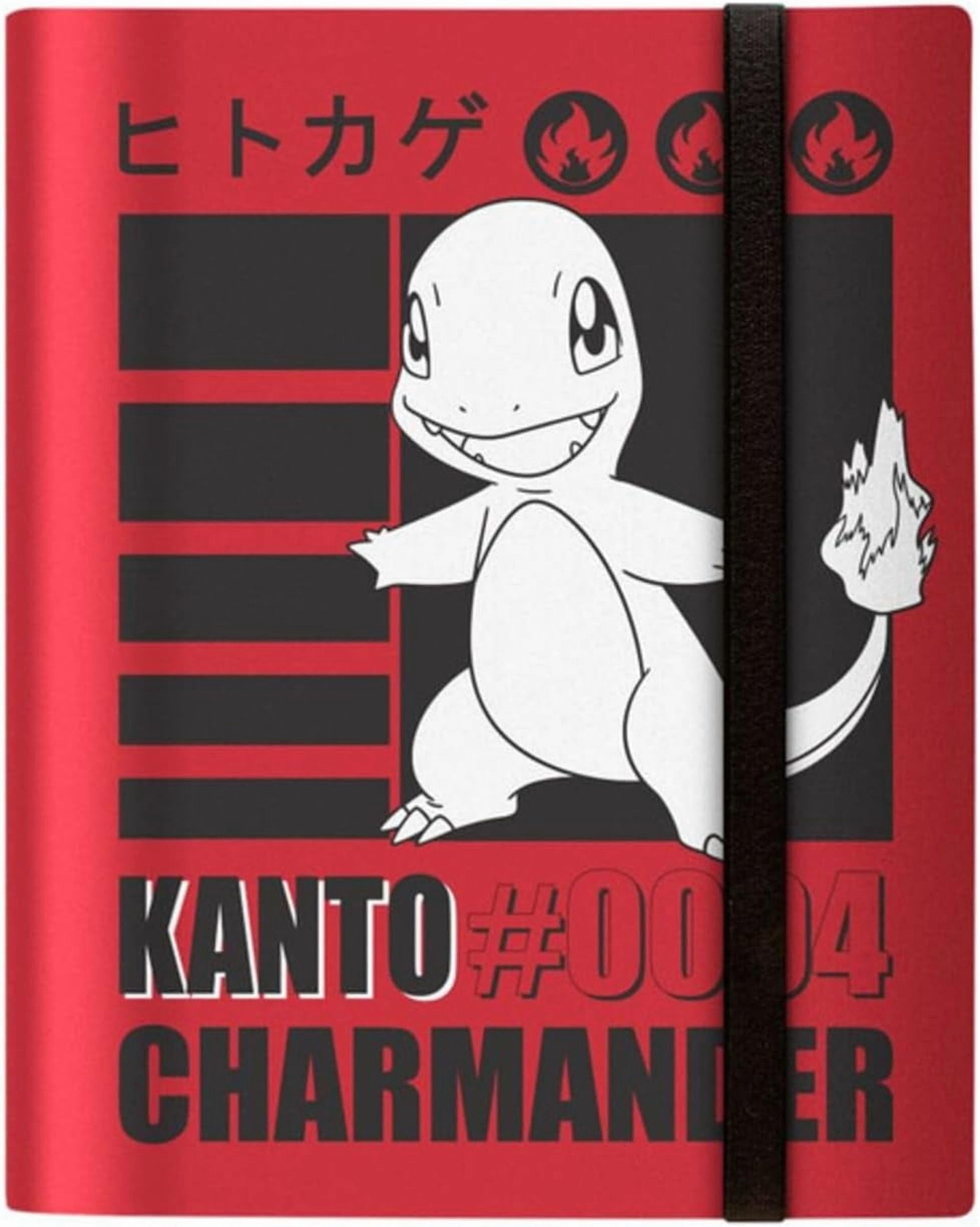 Ultra PRO - Charmander 9-Pocket PRO-Binder for Pokémon | Pokémon card binder Charmander PRO-Binder 9-Pocket trading card album elastic strap portfolio