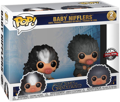 Funko Pop! Fantastic Beasts Baby Nifflers Grey and Black 2 Pack Exclusive Figures