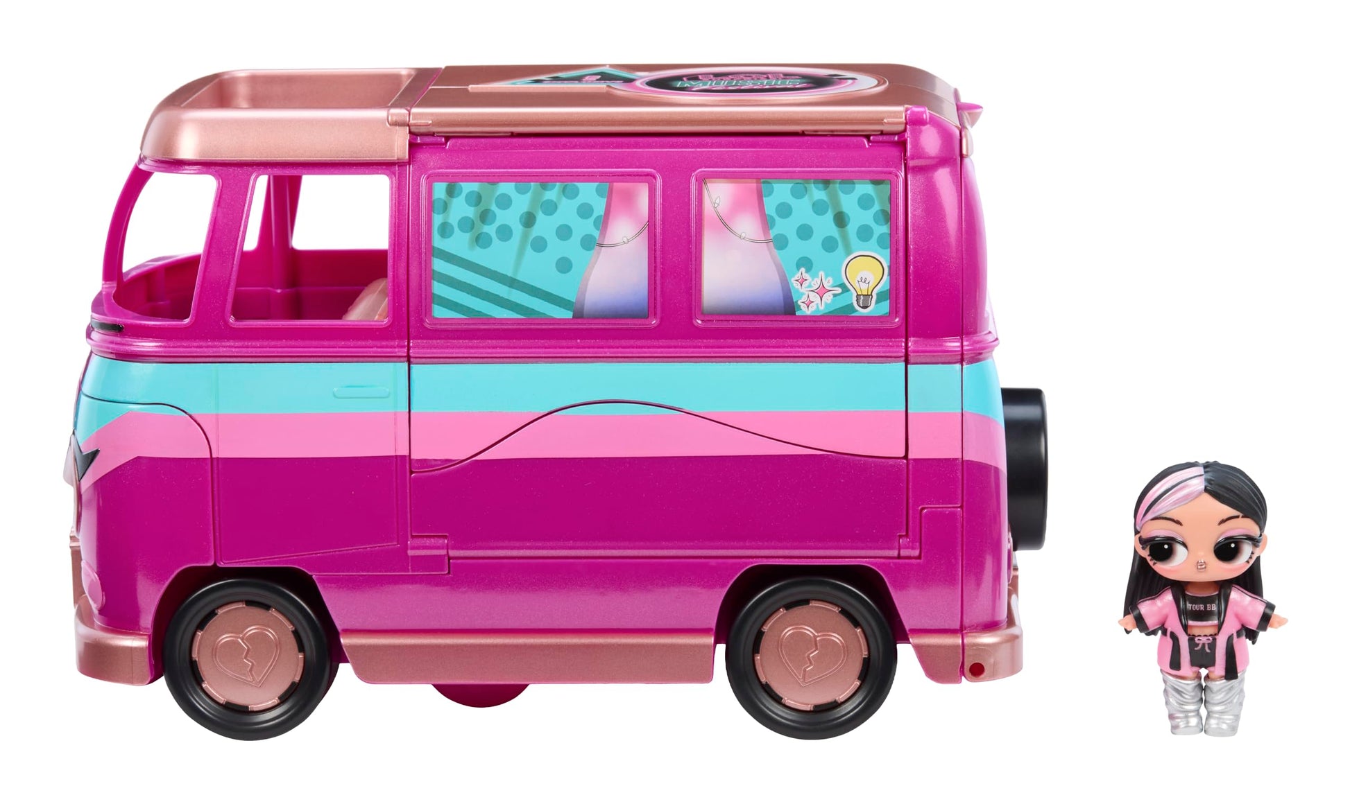 LOL Surprise Music Festival Tour Bus - 5-in-1 Playset, Exclusive Doll Included, Great Gift for Kids Ages 4+