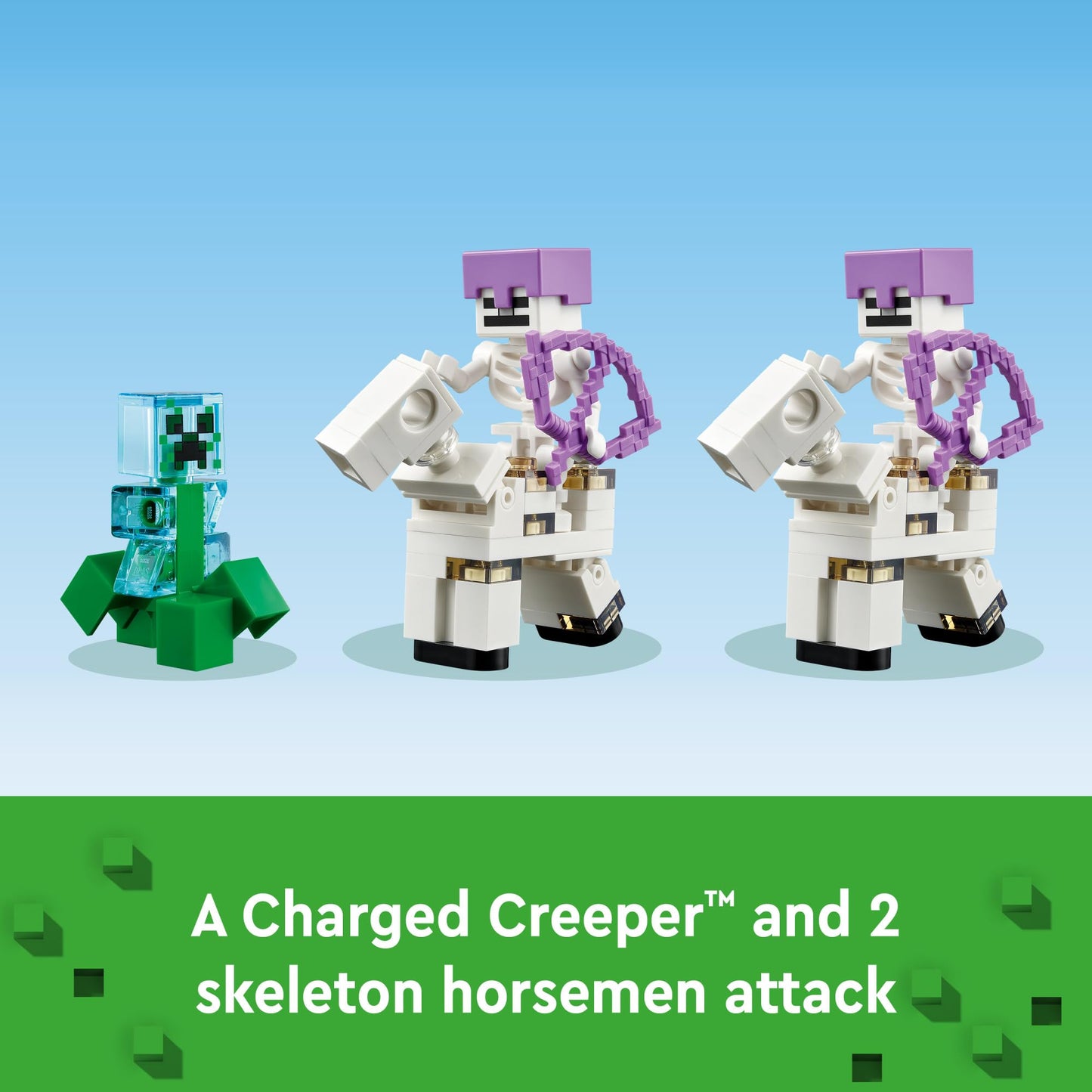 LEGO Minecraft The Iron Golem Fortress 21250 Building Toy Set, Playset Featuring a Crystal Knight and Golden Knight, A Fortress and a Giant Golem,