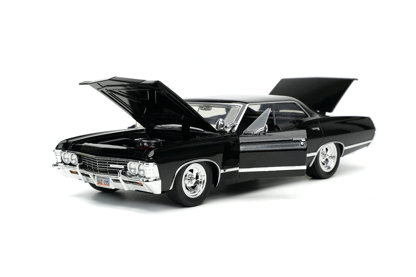 Jada Supernatural 1:24 1967 Chevy Impala Die-cast Car w/Dean Winchester Die-cast Figure, Toys for Kids and Adults