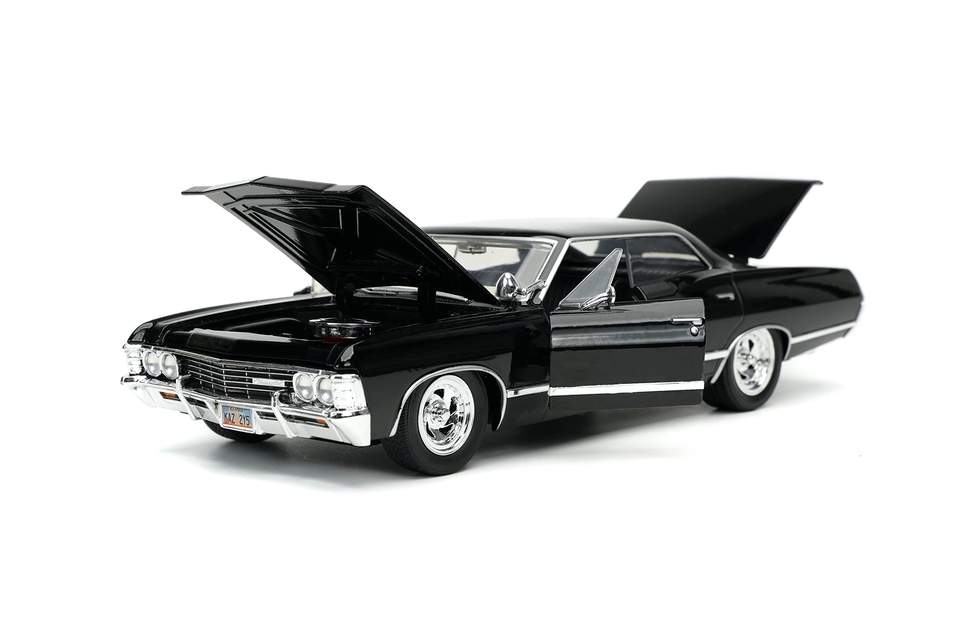 Jada Supernatural 1:24 1967 Chevy Impala Die-cast Car w/Dean Winchester Die-cast Figure, Toys for Kids and Adults