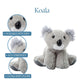 The Petting Zoo Koala Stuffed Animal Plushie, Gifts for Kids, Wild Onez Wildlife Animals, Koala Plush Toy, 9 inches