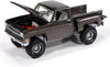 1981 Stepside Pickup Truck Graystone Metallic Muscle Trucks Series 1/64 Diecast Model Car by Auto World 64452-AWSP179B